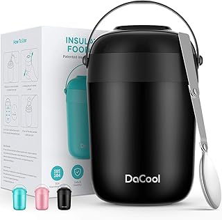 DaCool Insulated Warm Lunch Containers for Kids Food Thermoses 16oz Vacuum Stainless Steel Bento Leak Proof With - Image 1