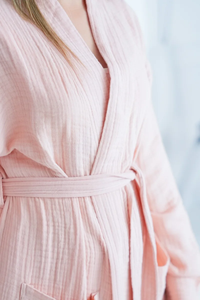 ميت مايا ناتشورال Kimono Model Unisex 4-layer Muslin Bathrobe/dressing gown
