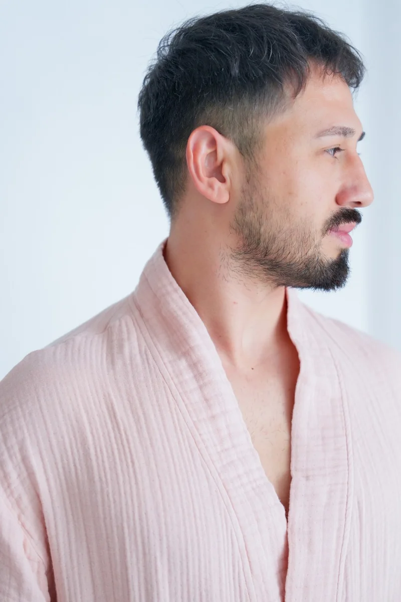 ميت مايا ناتشورال Kimono Model Unisex 4-layer Muslin Bathrobe/dressing gown