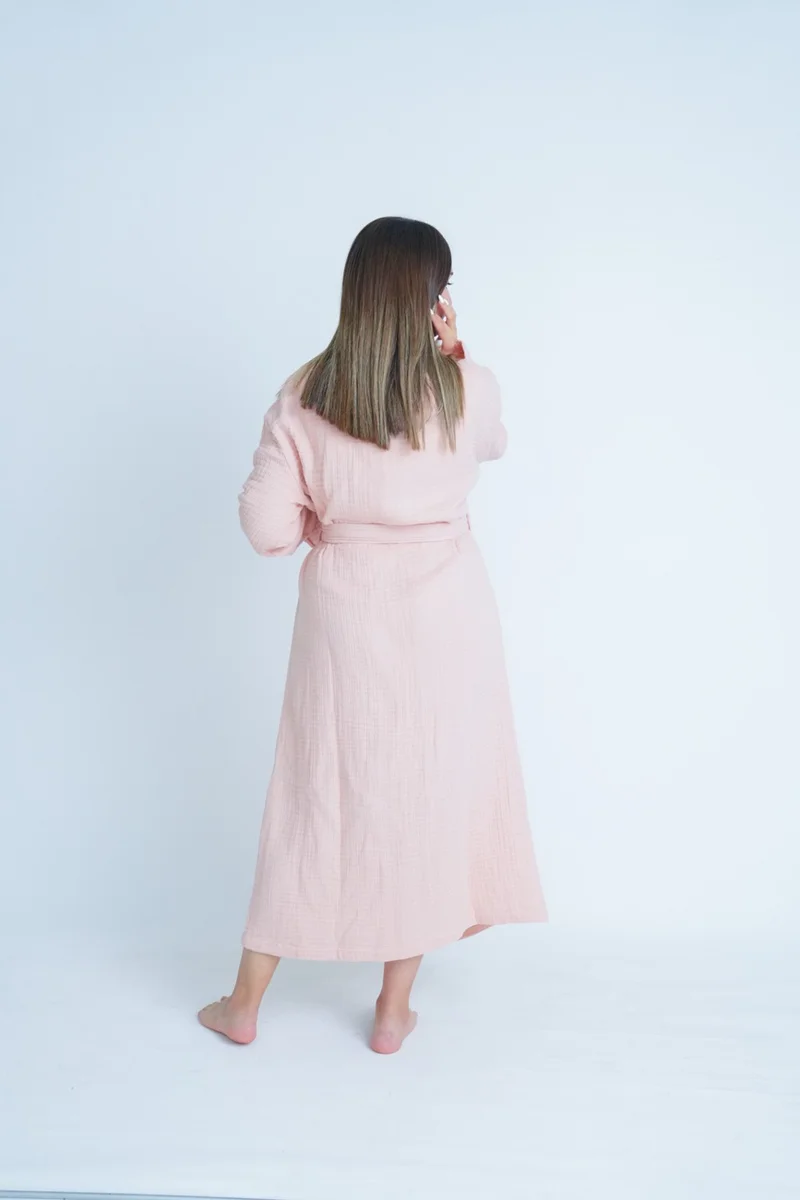 ميت مايا ناتشورال Kimono Model Unisex 4-layer Muslin Bathrobe/dressing gown
