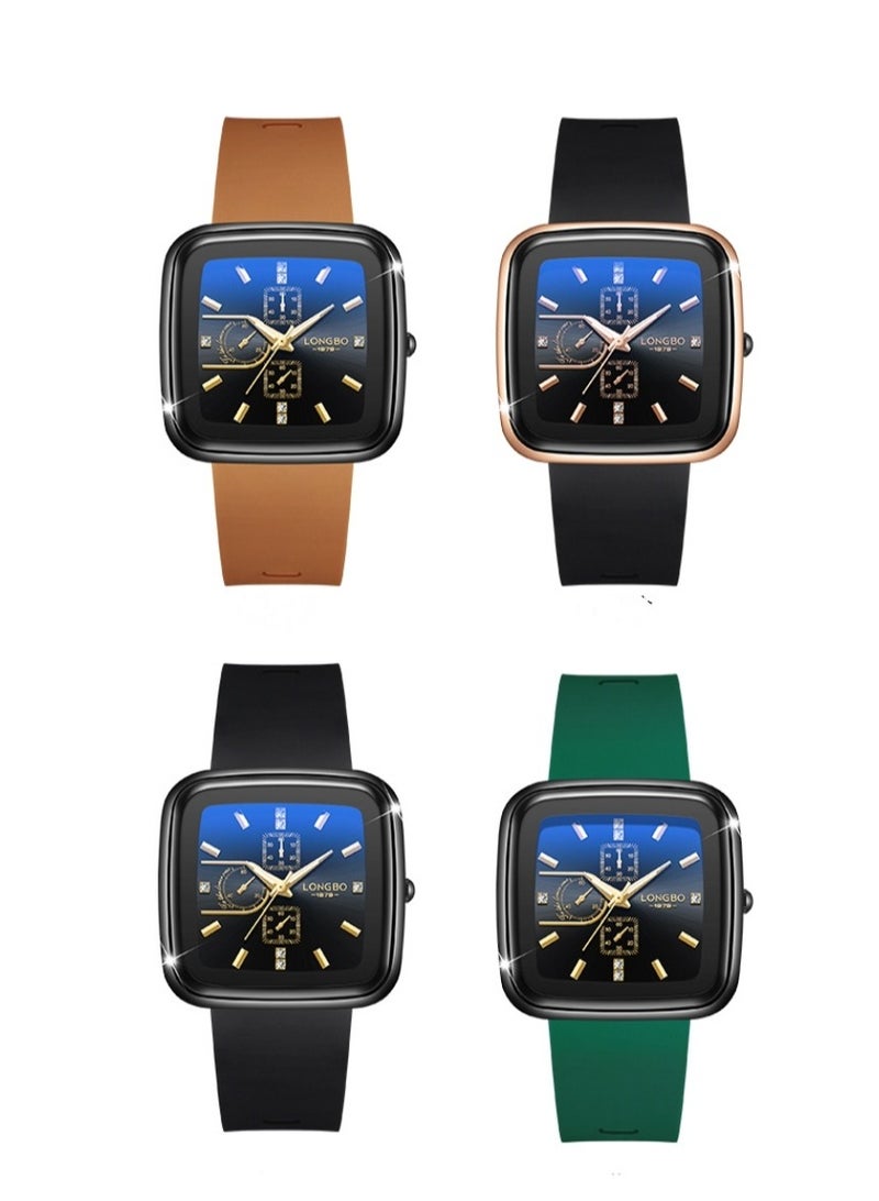 Longbo ساعة نسائية جديدة بحزام سيليكون مقاومة للماء - Image 5