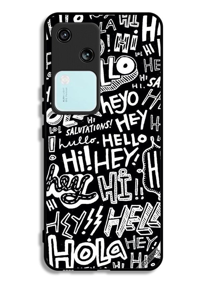Covernex Vivo V30 5G Protective Case Cover Hi Hello Tags - Image 1