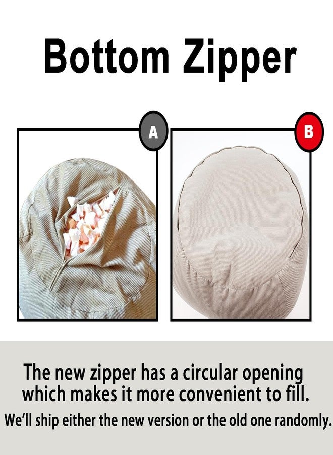 LPMOERA Stuffed Animal Storage Bean Bag Chair Cover (No Filler) For Kids and Adults.Pets Dogs/Cats Lazy Beds.Soft Premium Corduroy Stuffable Bean Bag For Organizing Children Plush Toys or Memory Foam - Image 5