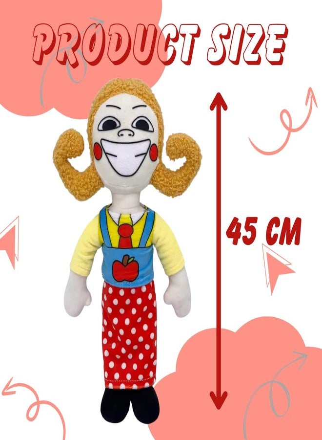TechMax Solution Cute Yellow RED Big Smile Doll Plush Toy - Image 2