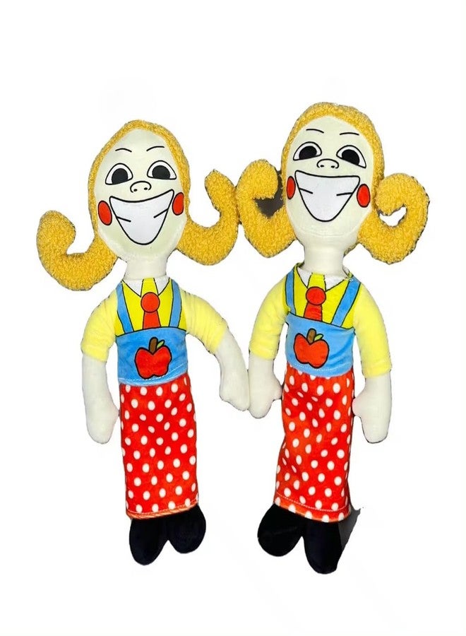 TechMax Solution Cute Yellow RED Big Smile Doll Plush Toy - Image 1