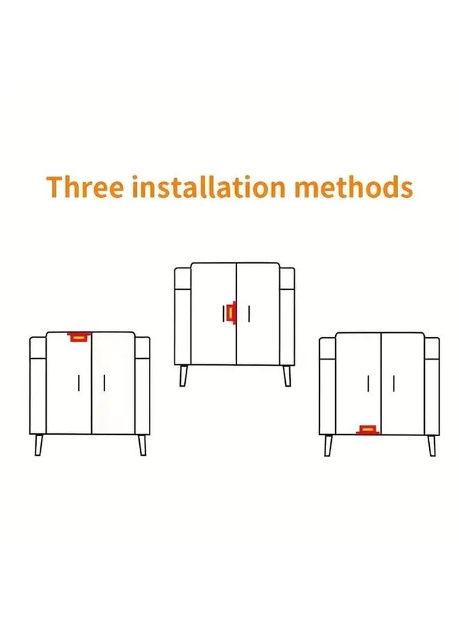 50pcs White Magnetic Door Suction Clips For Cabinets Wardrobes Furniture Durable - Image 5