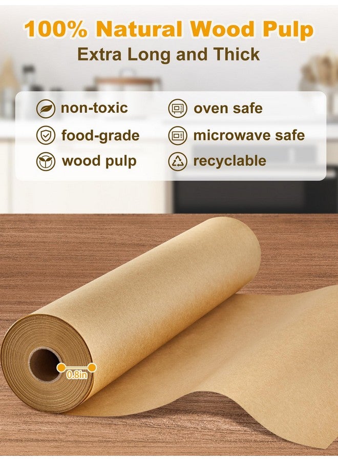 SMARTAKE SMARTAKE Parchment Paper Roll for Baking, 13 in x 278 ft, 300 sq.ft, Non-Stick Baking Paper Sheets with Slide Cutter, Heavy Duty Extra Long, for Kitchen Baking Cooking Grilling Steaming, Unbleached - Image 4