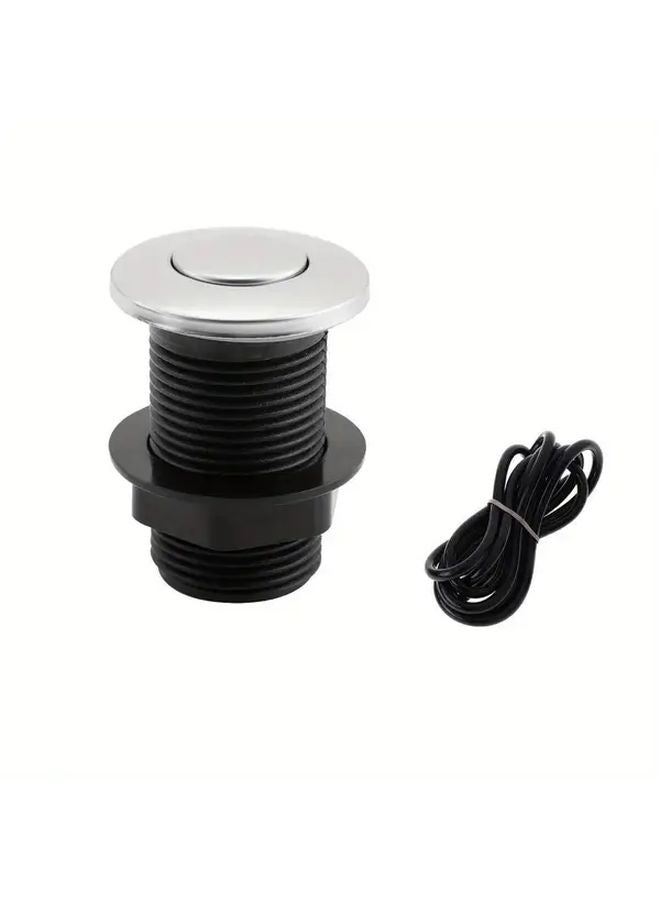 Stainless Steel Sink Push Button Air Hose Replacement For Garbage Disposal Easy Install - Image 1