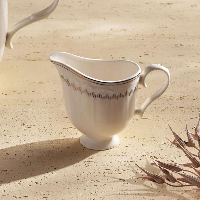 Pan Home White Bone China Creamer 270ml