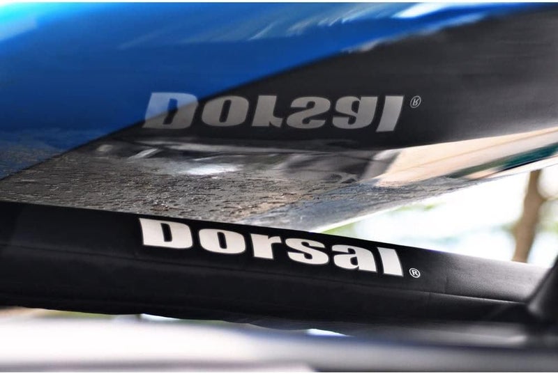 DORSAL Aero Roof Rack Pads for Factory and Wide Crossbars - Pack of 2 for Surfboards, Kayaks, SUPs, Snowboards, 28" Black - Image 3