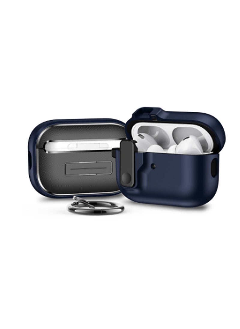 Generic - Blue Pop-Up Cover Airpods 3rd Generation Protective Shockproof Soft Silicone Protective Case, Protective Earphone Box Bluetooth Earphone Box - Image 1