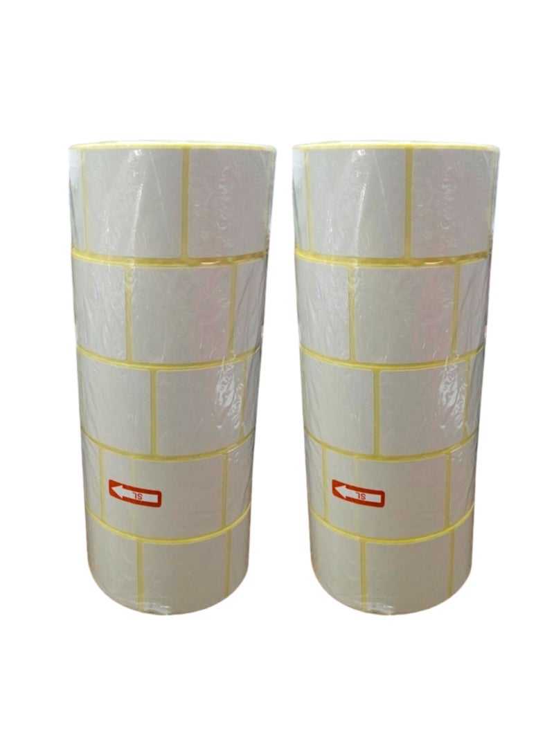 Terabyte 10 Rolls - 38mm x 40mm Barcode Label Sticker Direct Thermal 1000 Labels Per Roll for Zebra GC420d GC420t GK420d GK420t GX420d GX420t GX430t For Grocery, Supermarkets, Retail Store, Pharmacy. - Image 2