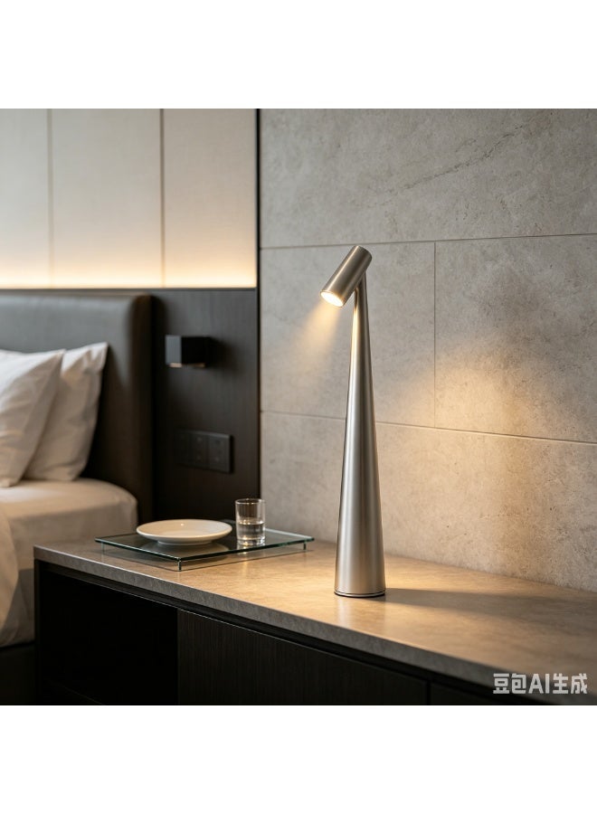 Touch Control LED Table Lamp – Rechargeable & Cordless with 3-Color Dimmable Light, Matte Plastic Shade, USB Charging – Modern Portable Downlight for Bedroom, Dining Table, Office, and Reading – Elegant Gift for Home Decor - Image 1