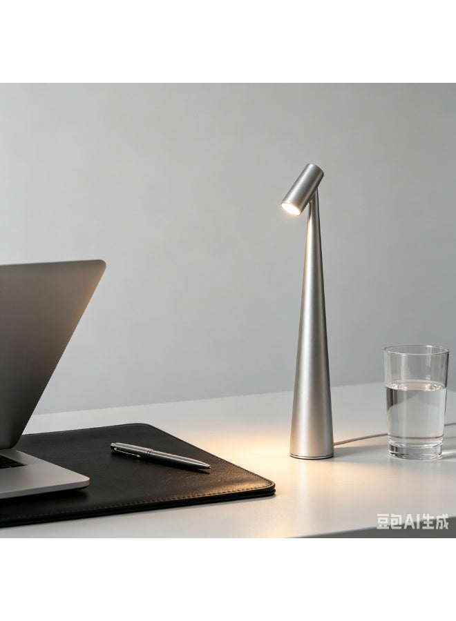 Touch Control LED Table Lamp – Rechargeable & Cordless with 3-Color Dimmable Light, Matte Plastic Shade, USB Charging – Modern Portable Downlight for Bedroom, Dining Table, Office, and Reading – Elegant Gift for Home Decor - Image 4