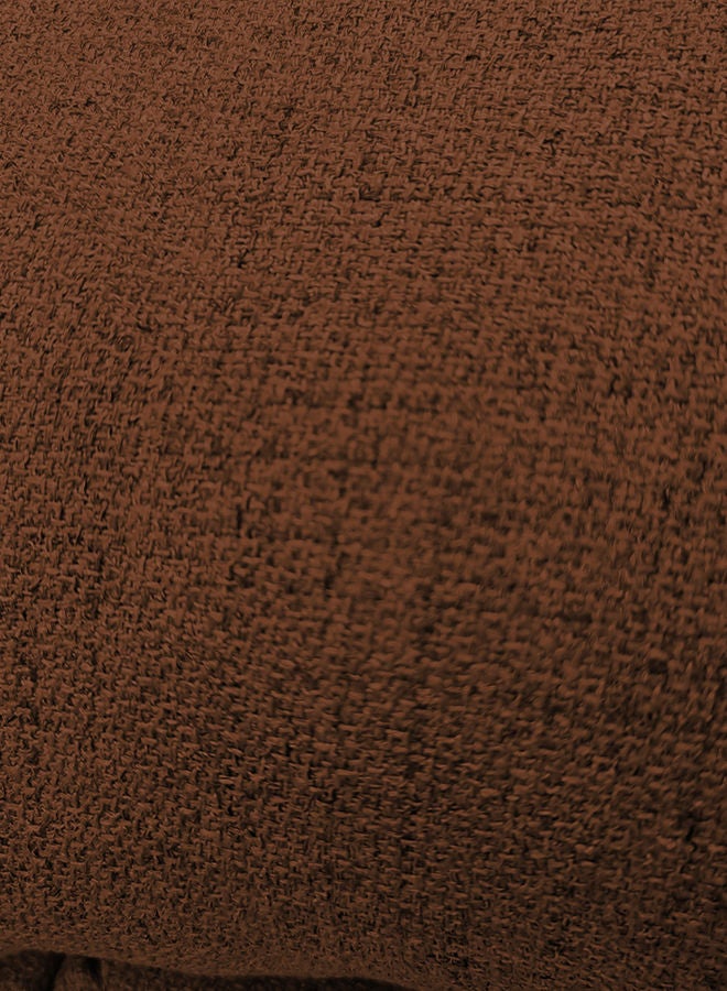 REGAL IN HOUSE Linen Upholstered Rocking Recliner Chair With Bed Mode - Dark Brown - 90x100x80cm  - Image 5