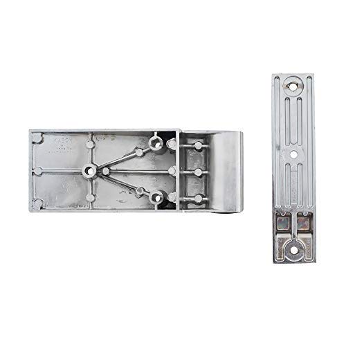 Kason 1256-000004 Hinge, Textured Brush Chrome - Image 3