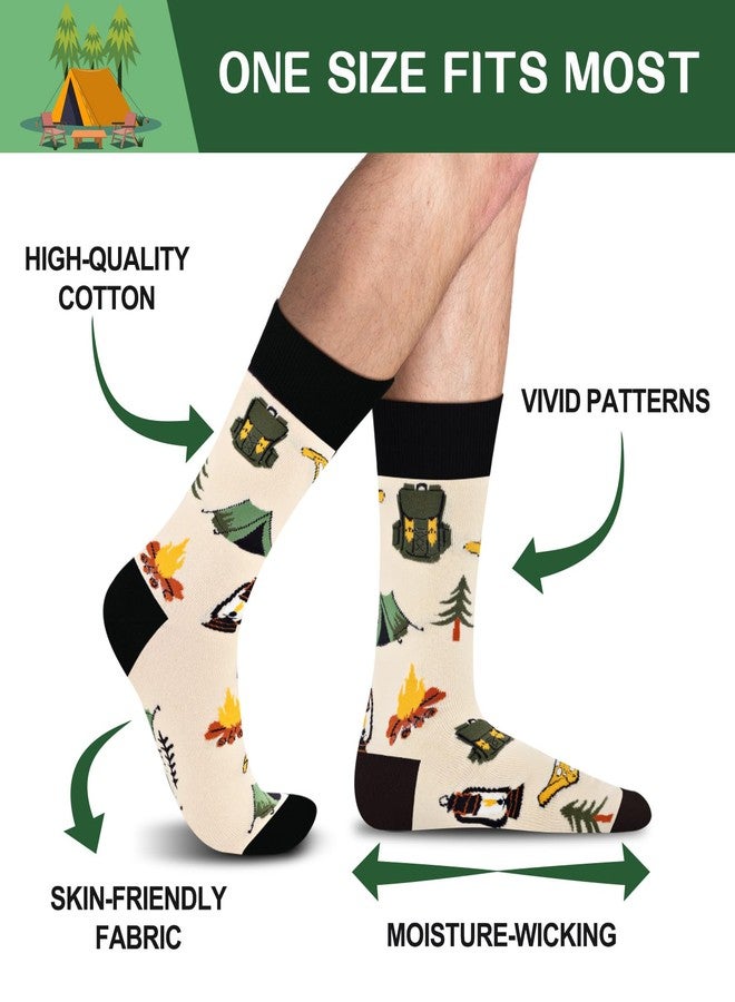 جوارب تخييم مرحة من أغريموني للرجال والنساء والمراهقين - أفضل التخييم! جوارب رياضية مميزة وغريبة، هدايا رائعة لمحبي التخييم - مستلزمات التخييم، هدية مثالية لأعياد ميلاد الآباء وعيد الميلاد، هدية ممتعة تُوضع في جوارب الهدايا. - Image 3