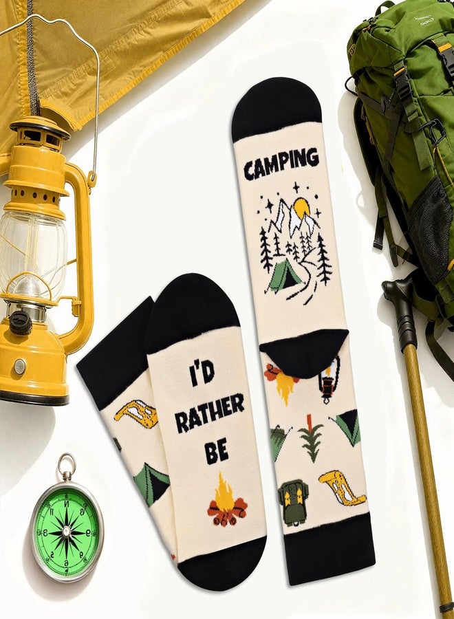 جوارب تخييم مرحة من أغريموني للرجال والنساء والمراهقين - أفضل التخييم! جوارب رياضية مميزة وغريبة، هدايا رائعة لمحبي التخييم - مستلزمات التخييم، هدية مثالية لأعياد ميلاد الآباء وعيد الميلاد، هدية ممتعة تُوضع في جوارب الهدايا. - Image 2