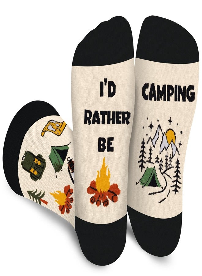 جوارب تخييم مرحة من أغريموني للرجال والنساء والمراهقين - أفضل التخييم! جوارب رياضية مميزة وغريبة، هدايا رائعة لمحبي التخييم - مستلزمات التخييم، هدية مثالية لأعياد ميلاد الآباء وعيد الميلاد، هدية ممتعة تُوضع في جوارب الهدايا. - Image 1
