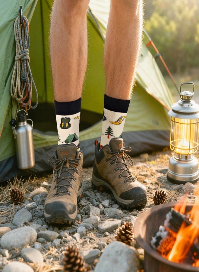 جوارب تخييم مرحة من أغريموني للرجال والنساء والمراهقين - أفضل التخييم! جوارب رياضية مميزة وغريبة، هدايا رائعة لمحبي التخييم - مستلزمات التخييم، هدية مثالية لأعياد ميلاد الآباء وعيد الميلاد، هدية ممتعة تُوضع في جوارب الهدايا. - Image 4