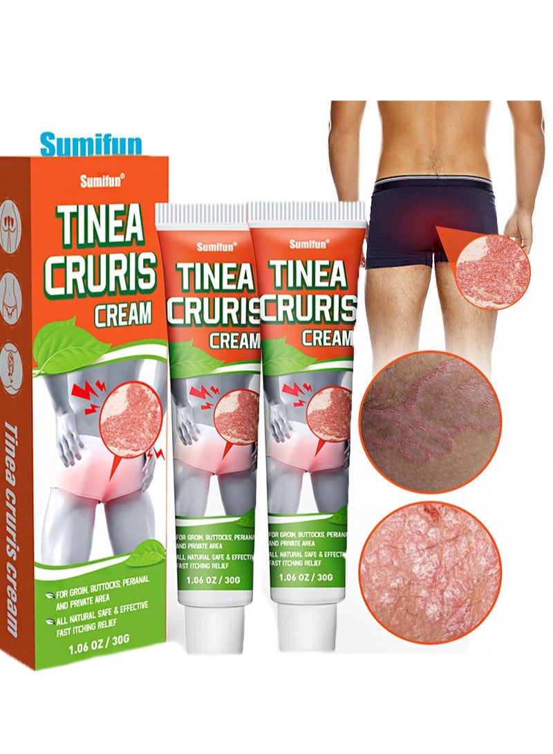 سوميفون قطعتان من كريم تينيا كروريس، مناسب للأجزاء الخاصة من الفخذ، يخفف الحكة بسرعة ويمنع العدوى الفطرية - Image 1