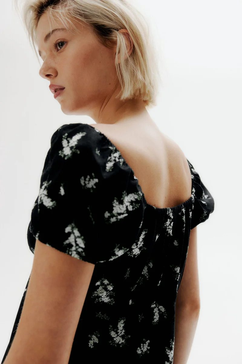 H&M Tie-detail maxi dress