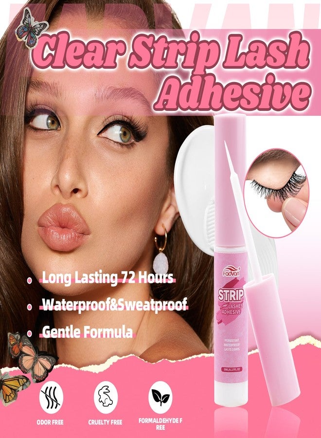 فادڤان رموش صناعية من فادفان، رموش من المنك الصناعي، كثافة 6D، رموش طويلة وجذابة بتصميم عين القطة، تبدو كأنها وصلات رموش، مع غراء للرموش، عبوة من 10 أزواج - D02 - Image 4