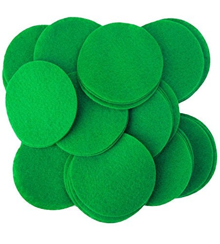 Playfully Ever After Green Craft Felt Circles (3 Inch - 30pc) - Image 1