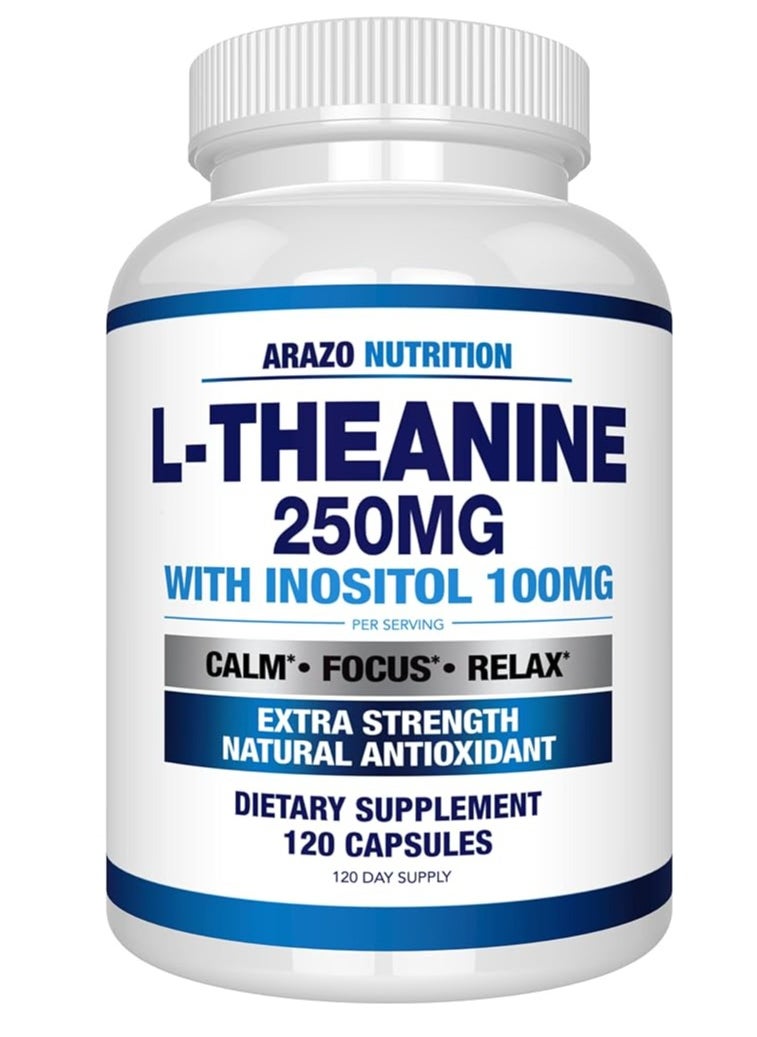 Arazo Nutrition Arazo Nutrition L-Theanine 250mg 120 Capsules 