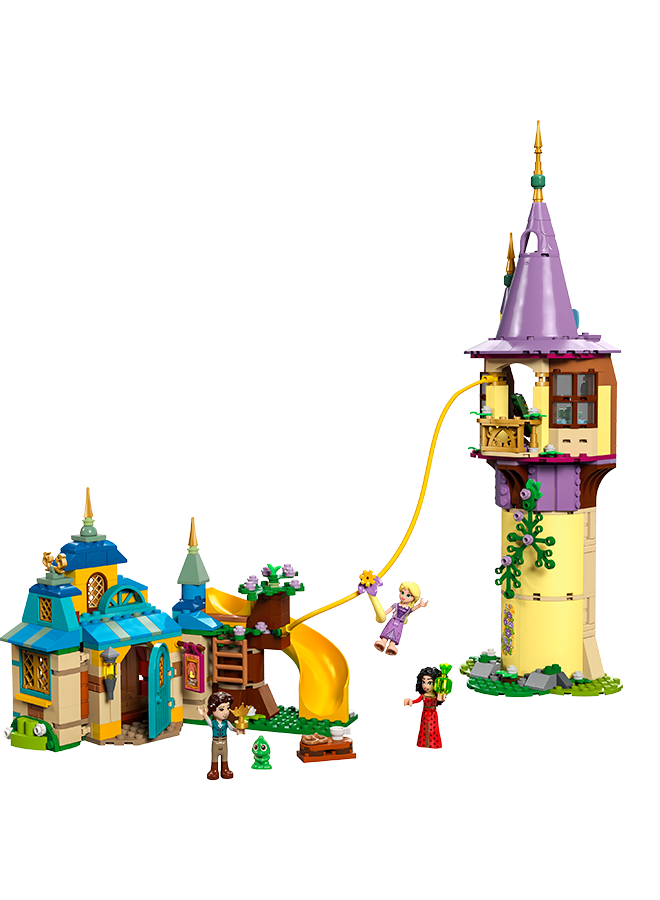LEGO Disney Princess Rapunzel’s Tower & The Snuggly Duckling Tangled Building Toy Set for 6+ Year Old Girls and Boys with Flynn Rider and Mother Gothel Mini-Dolls, A Fun Gift for Kids 43241