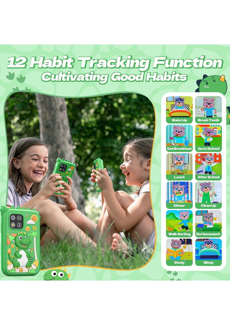 إيفرين لعبة هاتف ذكي للأطفال من الأولاد والبنات من عمر 3 إلى 8 سنوات مع كاميرا وبطاقة TF بسعة 8 جيجابايت (أخضر) - Image 3