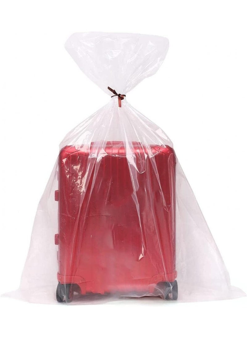 Extra Large 150x100cm Clear Plastic Storage Bags with Straps, Giant Storage Bags for Suitcases, Luggage, Bedding, Comforters, Furniture 8 Pcs - Image 1