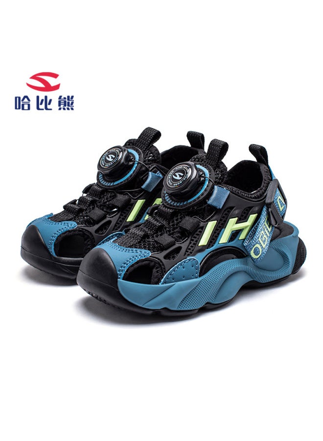 Habi Bear Children's Sandals Summer Boys Baotou Sandals Light Sports Button Shoes Girls Beach Shoes A Generation Of Hair