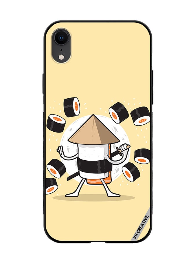 VR CREATIVE Protective Case Cover For Apple iPhone XR Samurai Sushi Design Multicolour - Image 1
