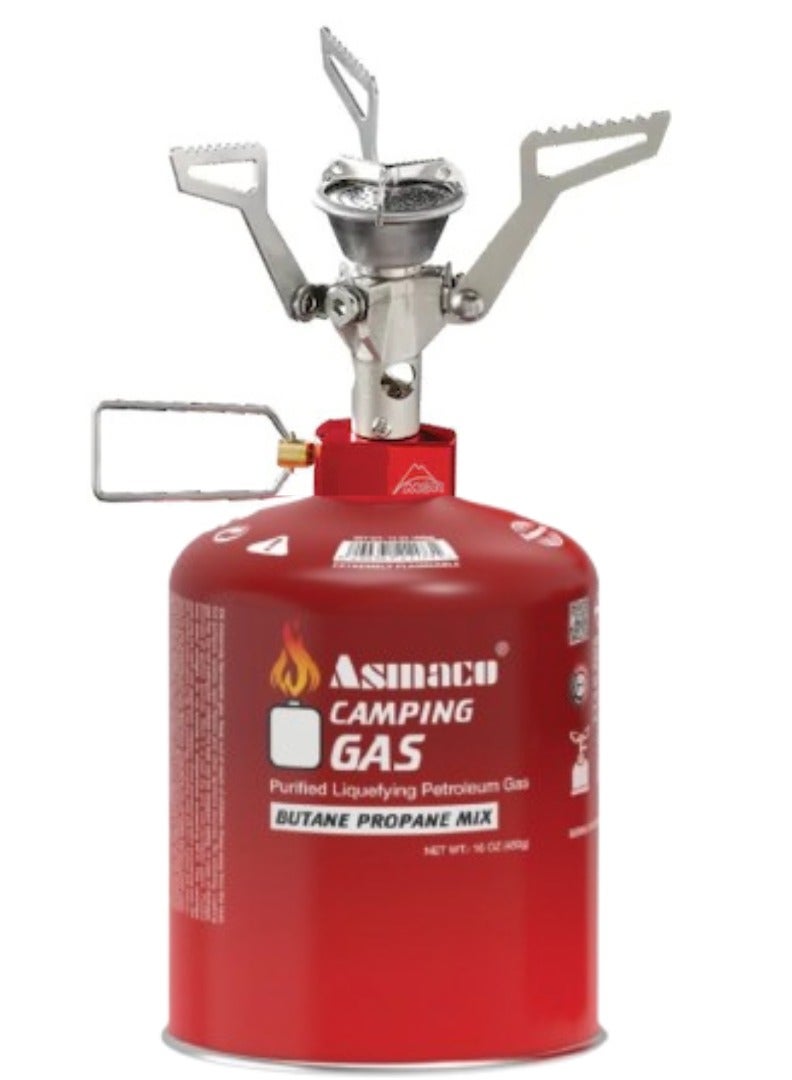 اسماكو أزماكو - عبوة غاز تخييم - ٤٥٠ غرام - غاز البوتان - خرطوشة صمام غاز البوتان والبروبان - خرطوشة غاز البوتان والبروبان للتخييم - غاز البوتان للموقد المحمول - Image 4