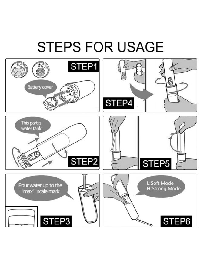 EHOME Portable Bidet,Mini Foldable Handheld Personal Travel Bidet with 2 Pressure Options Electric Sprayer Toilet for Personal Hygiene Cleaning,Soothing Postpartum Care - Image 5