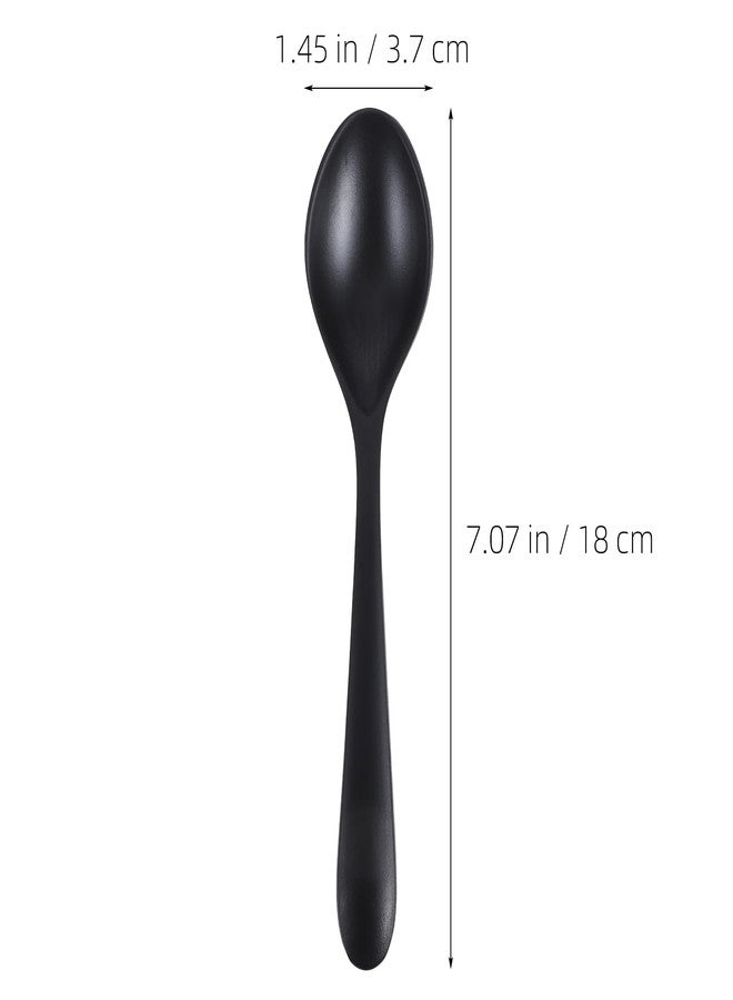 JECOMPRIS 6PCS Melamine Asian Soup Spoons: Ramen Ladles for Pho Noodle - Restaurant Home Dining Cutlery (7x1.4 Inch) - Image 2