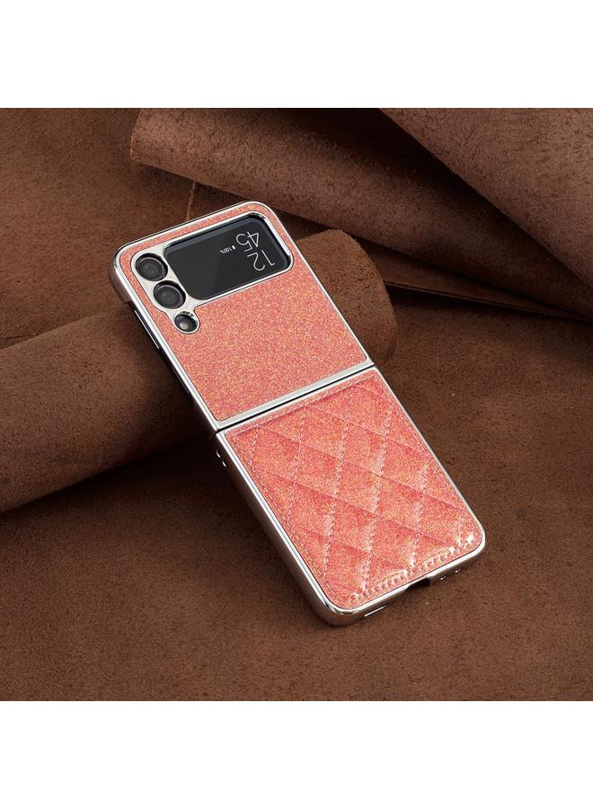 اس-توب جراب لهاتف Samsung Galaxy Z Flip4 مصنوع من مادة البولي يوريثان اللامعة ذات التصميم الكهربائي - Image 2