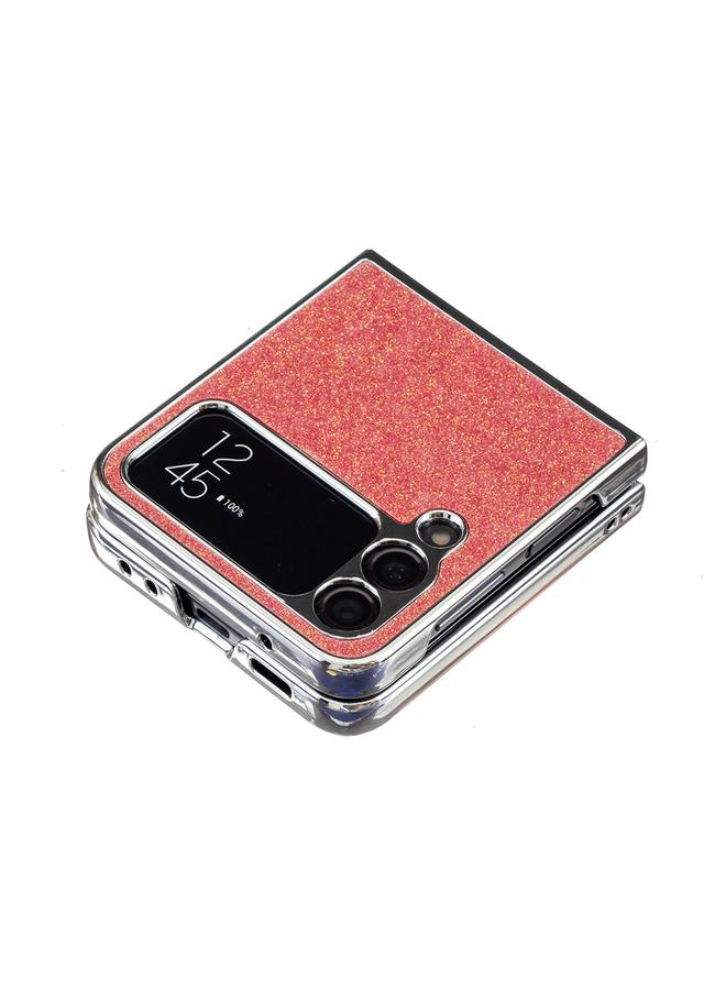 اس-توب جراب لهاتف Samsung Galaxy Z Flip4 مصنوع من مادة البولي يوريثان اللامعة ذات التصميم الكهربائي - Image 5