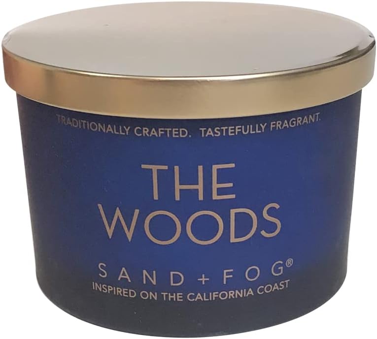 Sand + Fog Scented Candle - The Woods – Additional Scents and Sizes – 100% Cotton Lead-Free Wick - Luxury Air Freshening Jar Candles - Perfect Home Decor – 12oz - Image 1