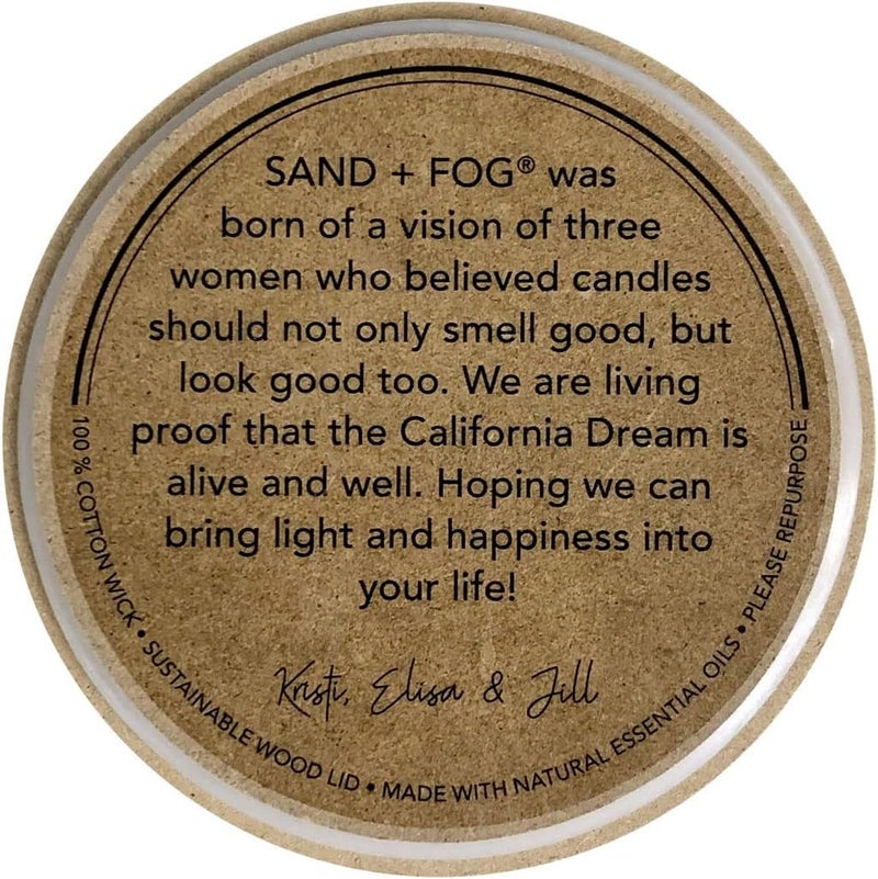 Sand + Fog Scented Candle - The Woods – Additional Scents and Sizes – 100% Cotton Lead-Free Wick - Luxury Air Freshening Jar Candles - Perfect Home Decor – 12oz - Image 4