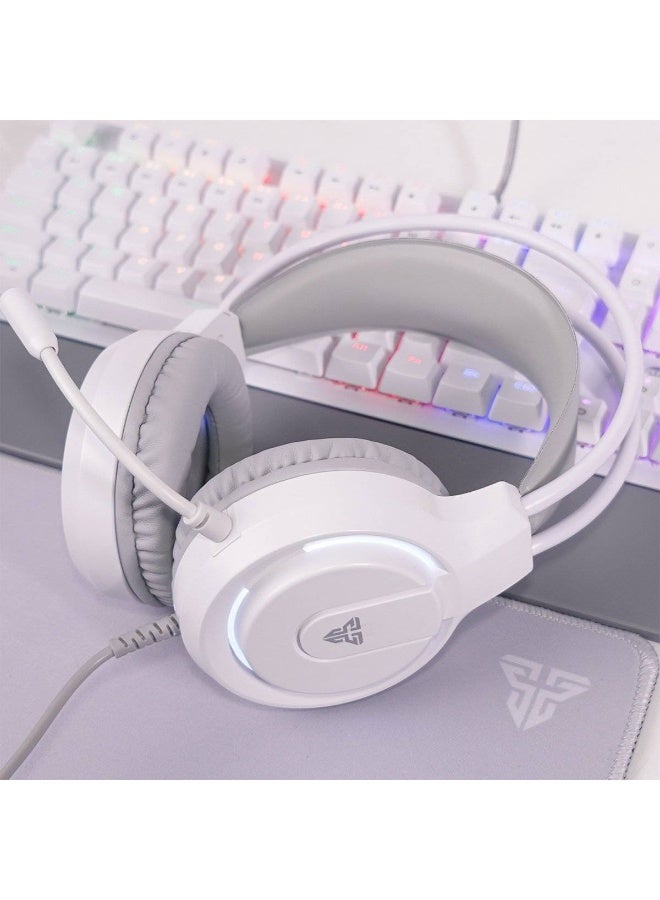 FANTECH HQ53 FLASH Lightweight Wired Gaming Headset, Stereo Sound, Built-in Microphone, Comfortable Over-Ear Design, White - Image 3