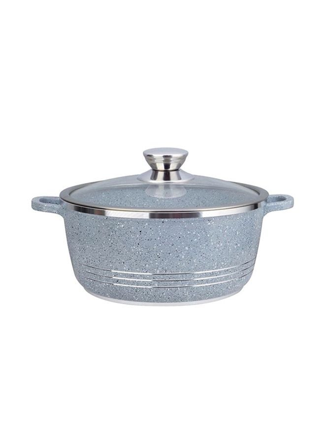 Granite Casserole Pot Blue 28cm