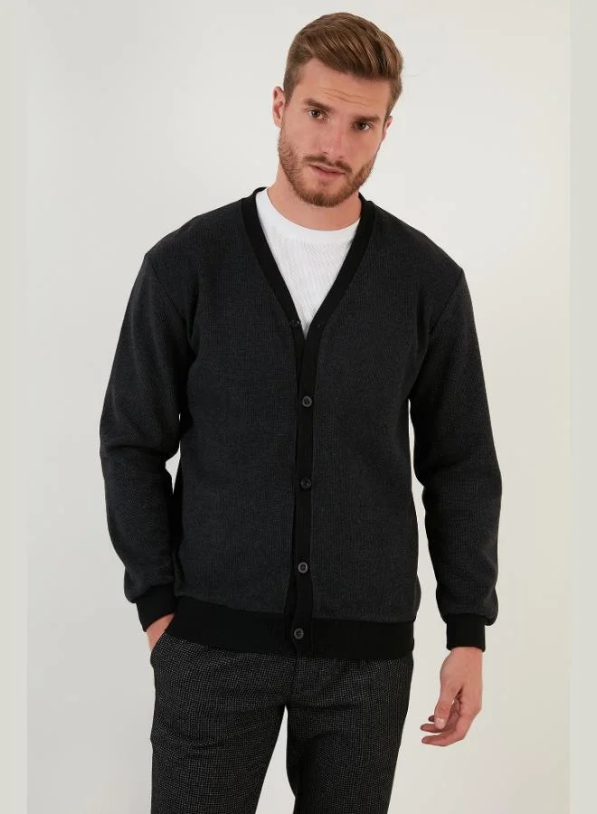 Buratti  Buratti Cotton Regular Fit Buttoned V-Neck 2-Pack Cardigan Men's CARDIGAN 456205S2 for Men | Best Price UAE