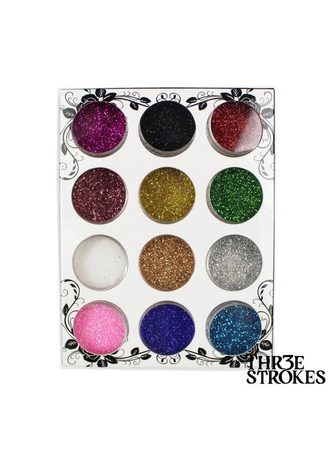 THR3E STROKES Fine Glitter, Glitter for Nails Art, Extra Fine Glitter, Festival Glitter,5g*12 (D52) - Image 4