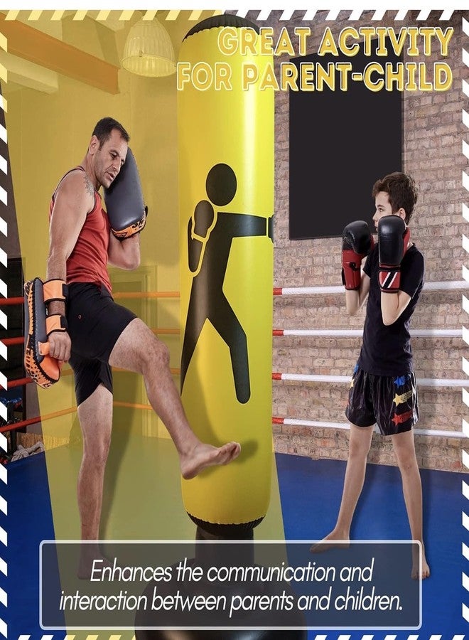 Richtots Premium Inflatable Kids Punching Bag, Punching Bag Karate for Boys and Girls, Boxing Bag for Immediate Bounce Back for Practicing Karate, Taekwondo, and to Relieve Pent Up Energy in Kids - Image 5