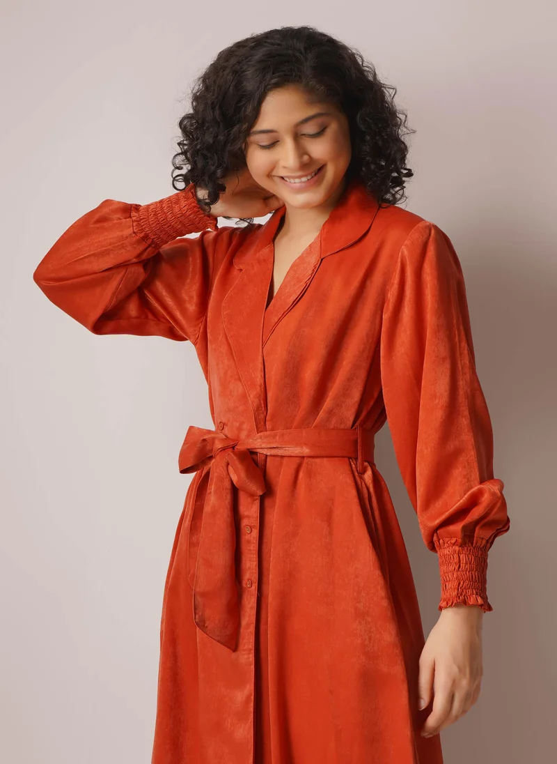 After Dark Rachel, Luxe Satin Robe Double Breasted