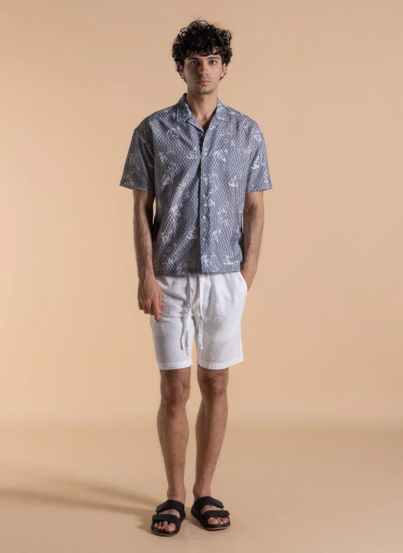 شايبس قميص مريح بطبعة تجريدية