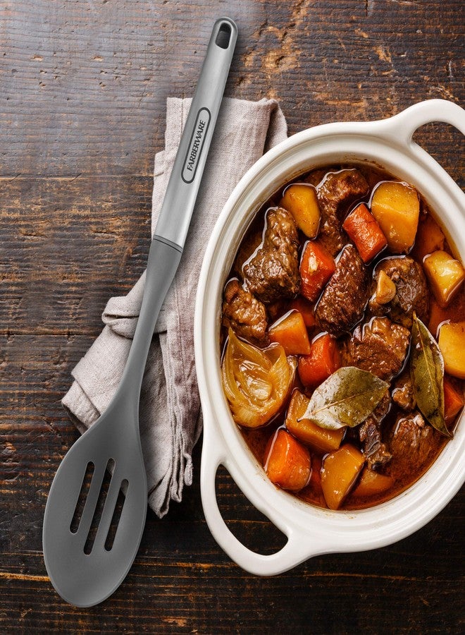 فاربرواير ملعقة فاربروير الاحترافية المصنوعة من الفولاذ المقاوم للصدأ، ناعمة ومثقبة، 13.58 بوصة، رمادية - Image 3