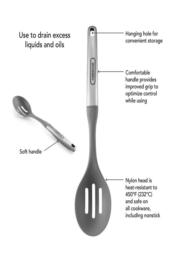 فاربرواير ملعقة فاربروير الاحترافية المصنوعة من الفولاذ المقاوم للصدأ، ناعمة ومثقبة، 13.58 بوصة، رمادية - Image 5